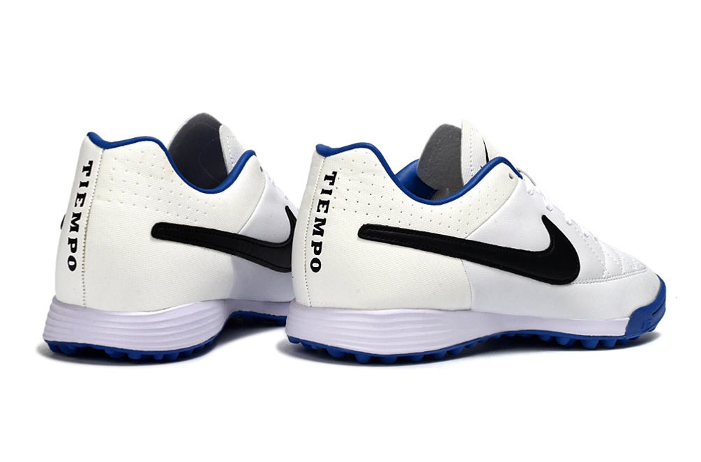 Chuteira Nike Tiempo 4 Society - Branco/Azul/Preto