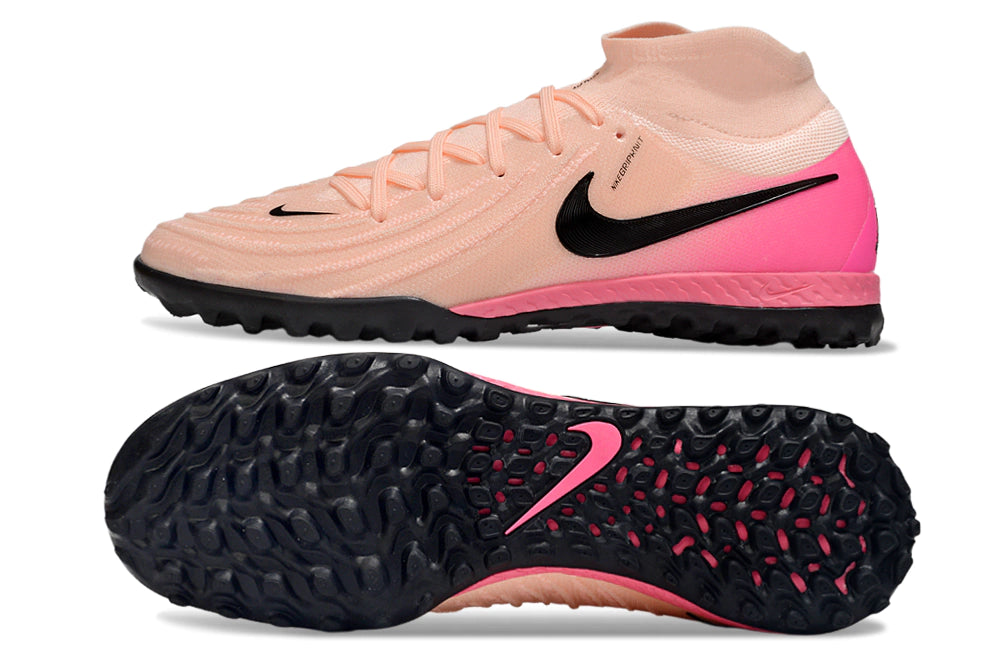 Chuteira Nike React Phantom Luna 2 Elite Society - Rosa/Preto
