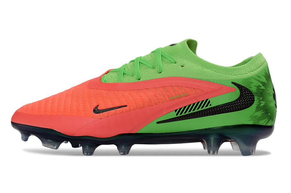 Chuteira Campo NIKE Phantom 6 Elite FG - Laranja/Verde