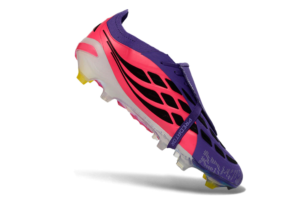 Chuteira Adidas Predator Tongue 26 Elite FG - Roxo/Rosa
