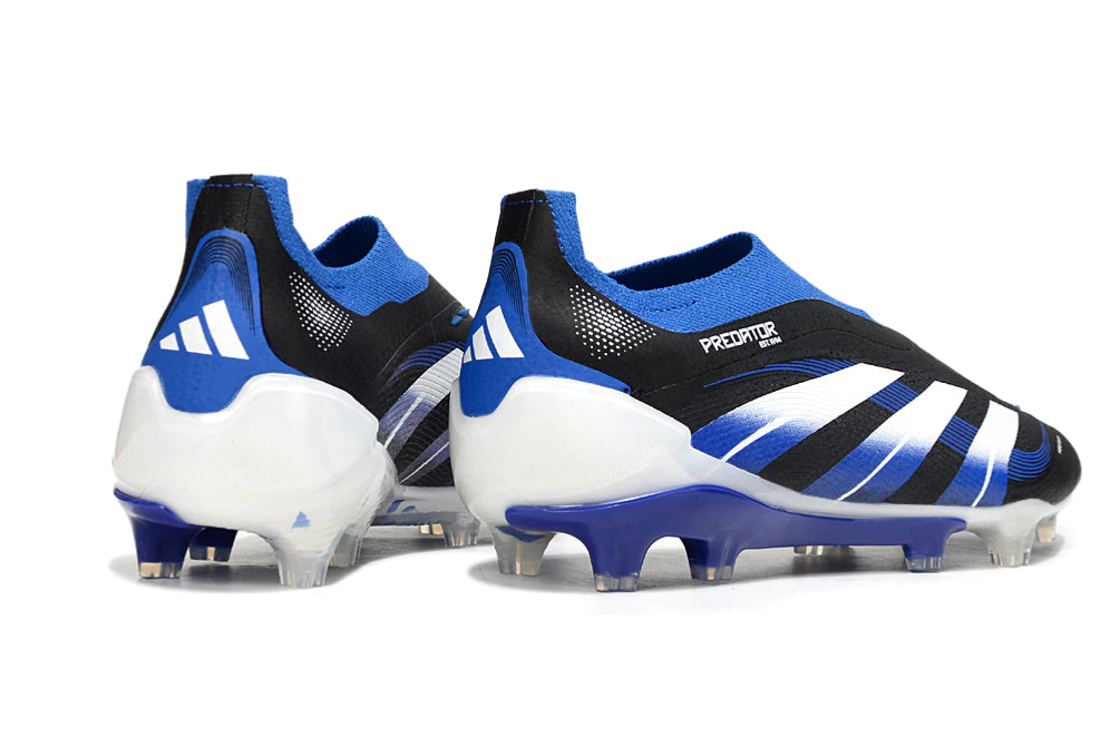 Chuteira Adidas Predator Elite 25 Laceless Campo - Preto/Azul