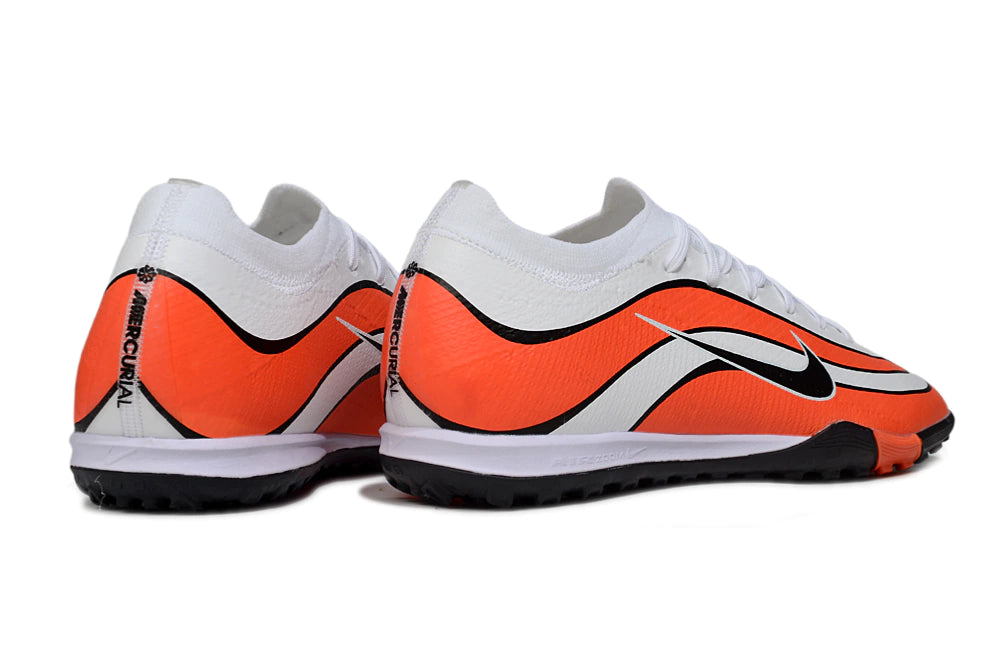 Chuteira Nike Mercurial Vapor 16 Elite Society - Branco/Laranja