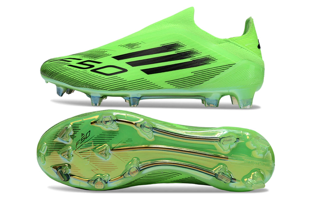 Chuteira Adidas F50 X Laceless Campo -Verde
