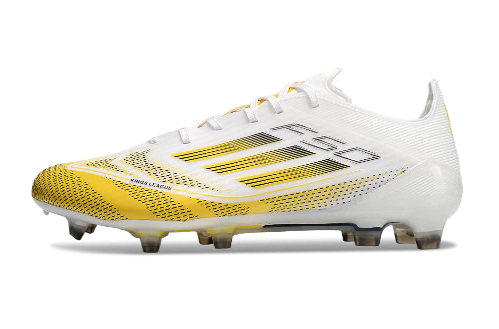 Chuteira Adidas F50 X Campo - Branco/Amarelo