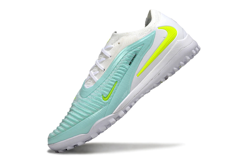 Chuteira Nike Phantom ReactX 6 Pro Society TF - Branco/Azul