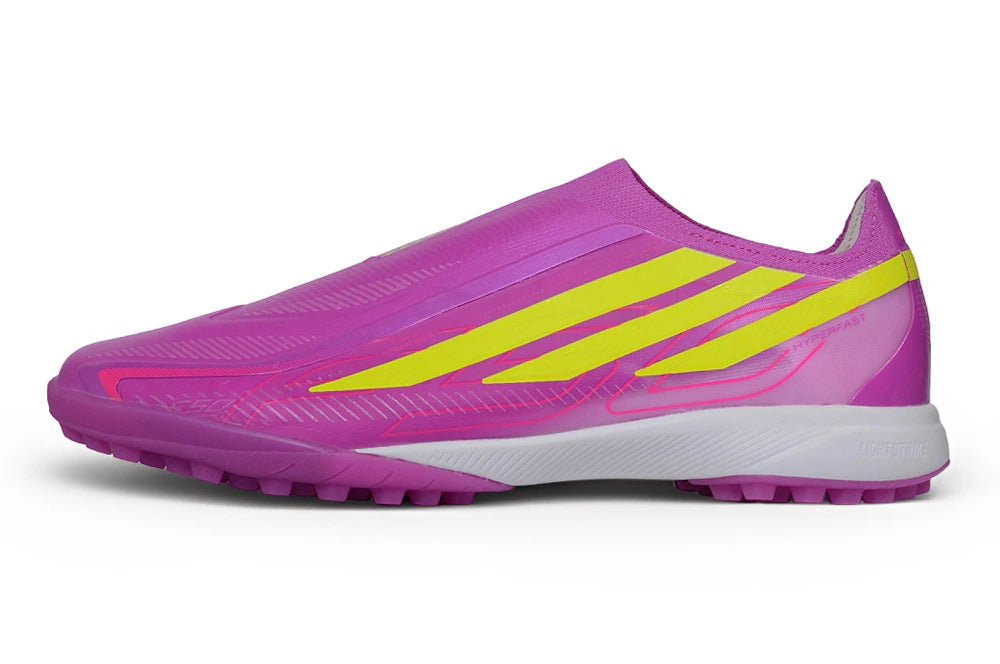 Chuteira Adidas F50 Hyperfast Laceless TF - Rosa