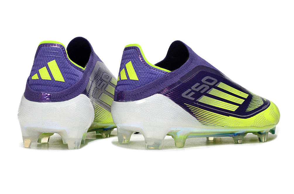 Chuteira Adidas F50 X Laceless Campo - Roxo/Verde