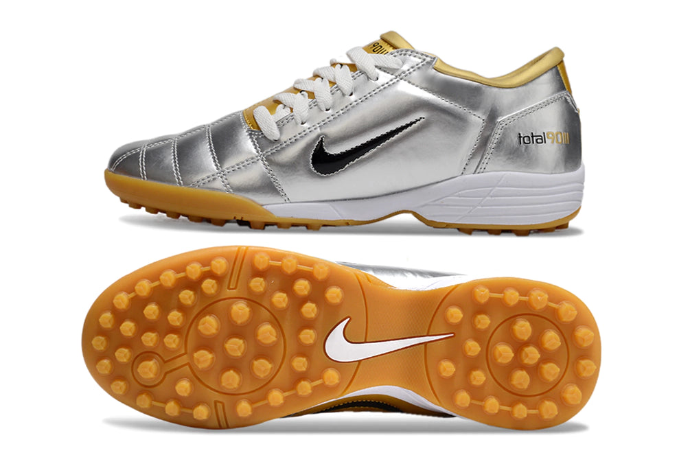Chuteira Nike Total 90 Society - Prata/Dourado