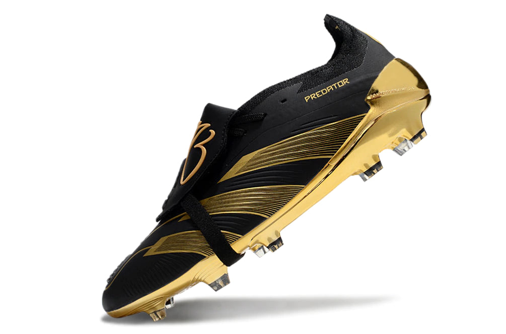 Chuteira Adidas Predstrike Elite Campo - Preto/Dourado