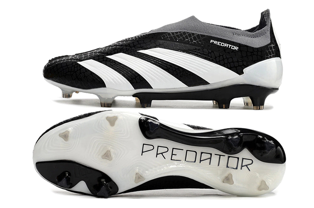 Chuteira Adidas Predstrike Elite Laceless Campo - Preto/Branco