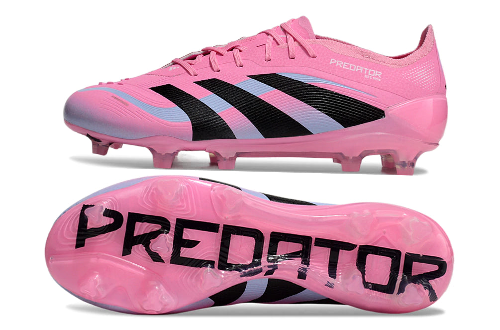 Chuteira Adidas Predator Elite 25 Campo FG - Rosa/Preto