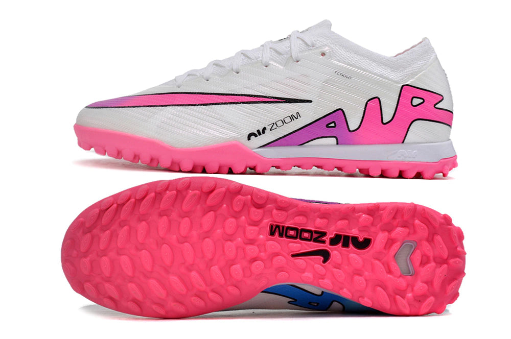 Chuteira Nike Mercurial Vapor 15 Elite Society - Branco/Rosa
