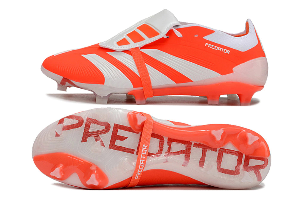 Chuteira Adidas Predstrike Elite Campo - Laranja/Branco