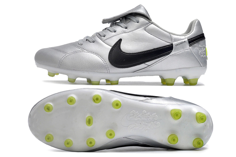 Chuteira Nike Premier 3 FG - Prata/Preto