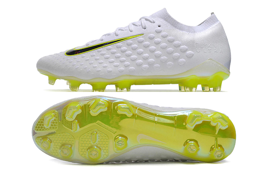 Chuteira Nike Phantom Ultra Venom FG - Branco/Verde