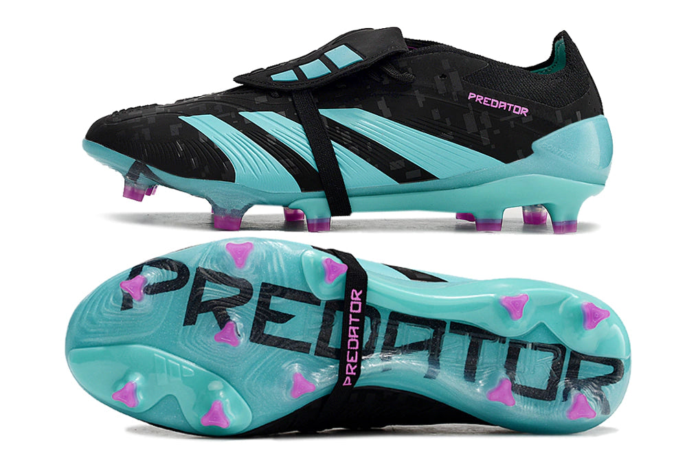 Chuteira Adidas Predstrike Elite Campo - Preto/Azul