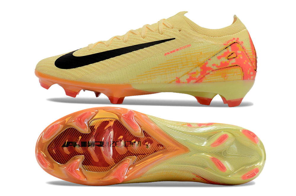 Chuteira Nike Air Zoom Mercurial Vapor 16 Elite FG - Laranja/Amarelo