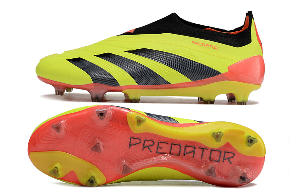 Chuteira Adidas Predstrike Elite Laceless Campo "Energy Citrus"