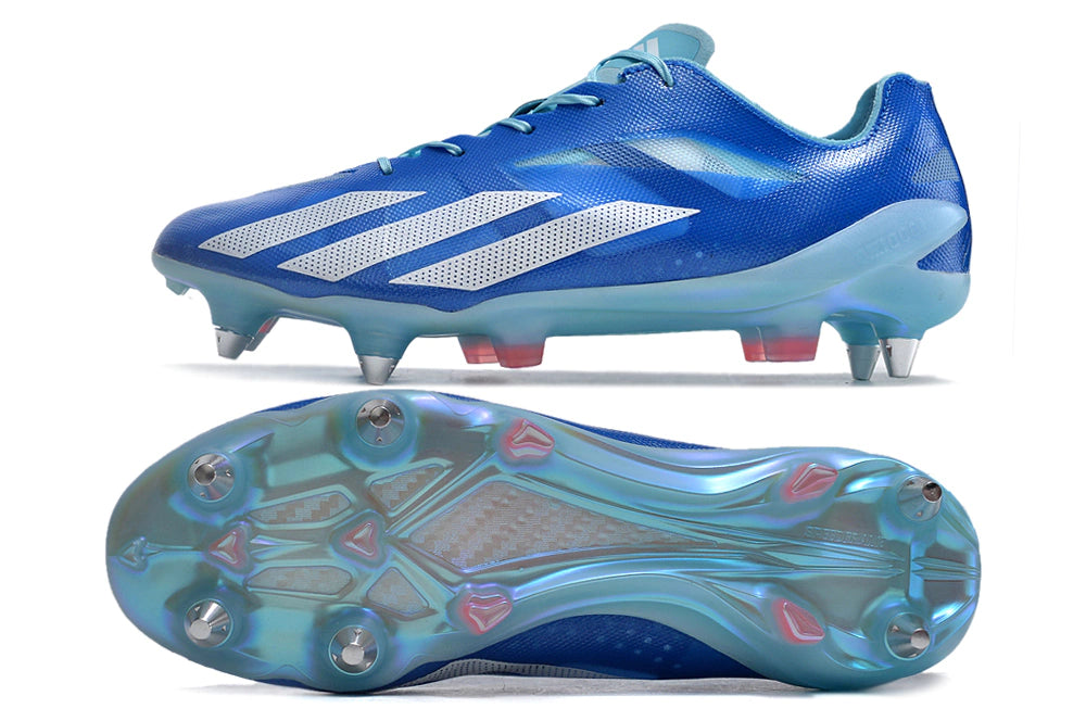 Chuteira Adidas X CrazyFast+ SG "Marine Rush Pack"