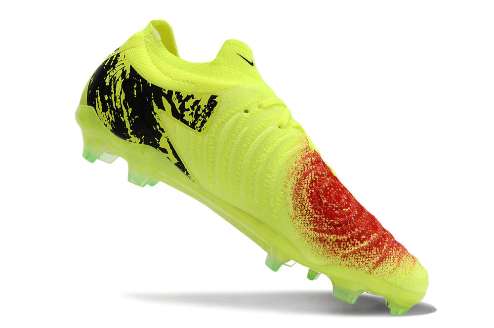 Chuteira Nike Campo Phantom GX2 Elite Campo FG - Amarelo/Preto/Vermelho