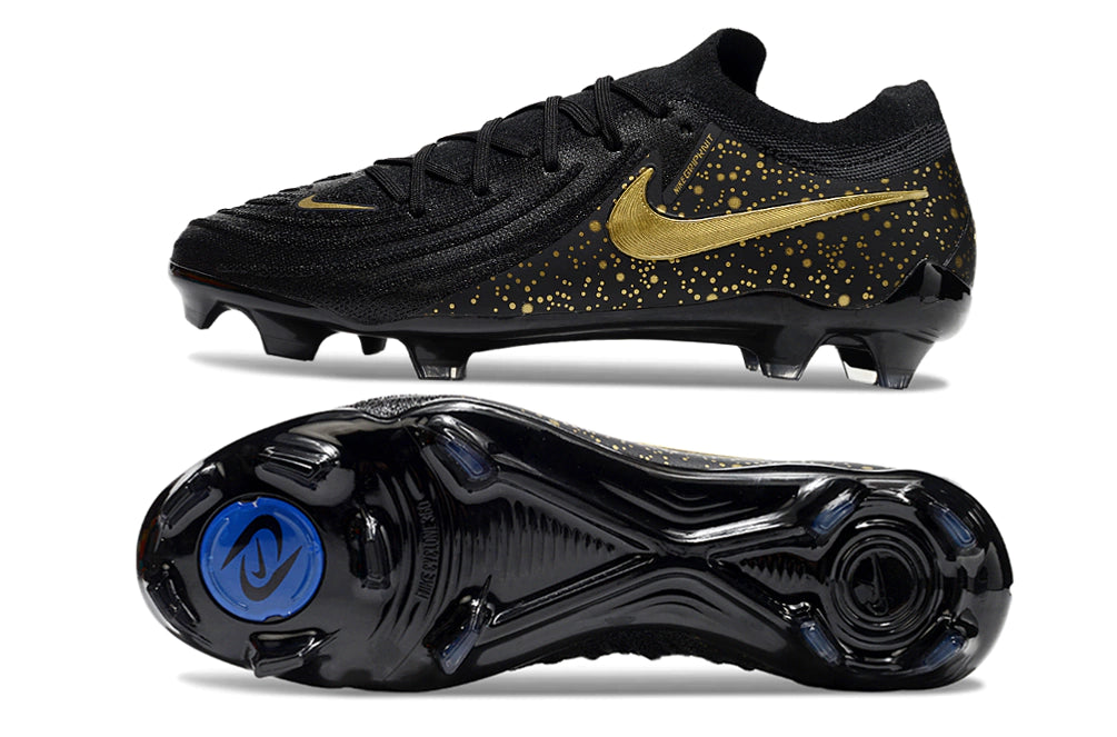 Chuteira Nike Campo Phantom GX2 Elite Campo FG - Preto/Dourado