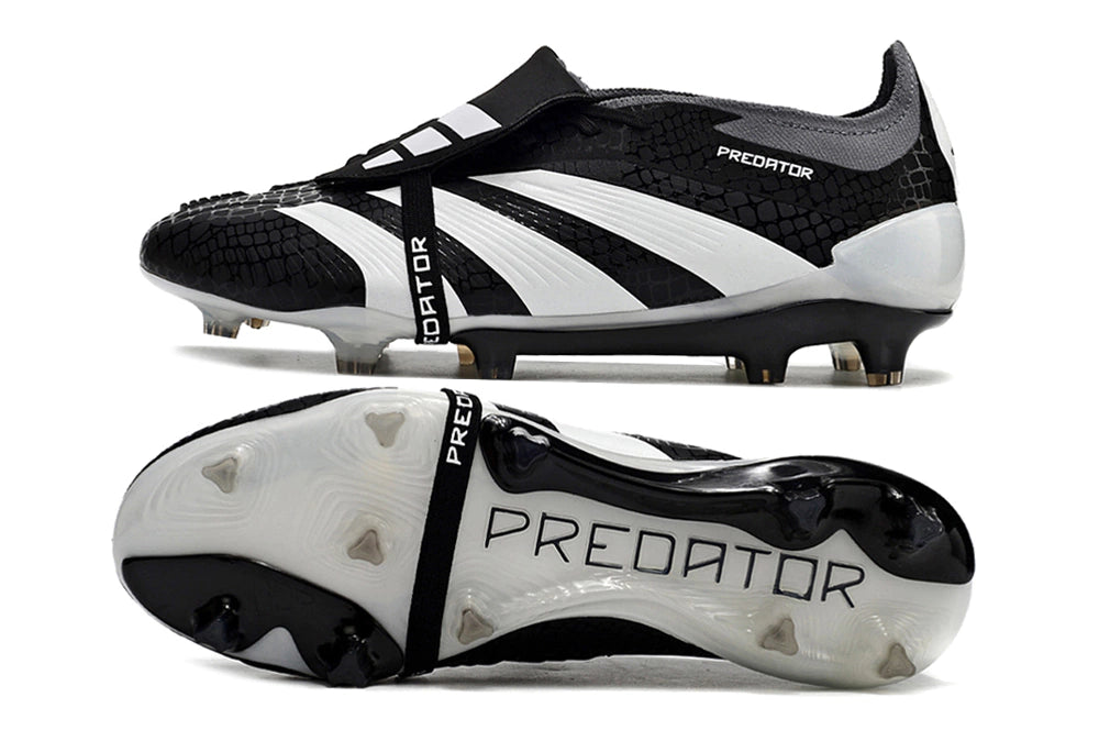 Chuteira Adidas Predator Elite Campo FG - Preto/Branco