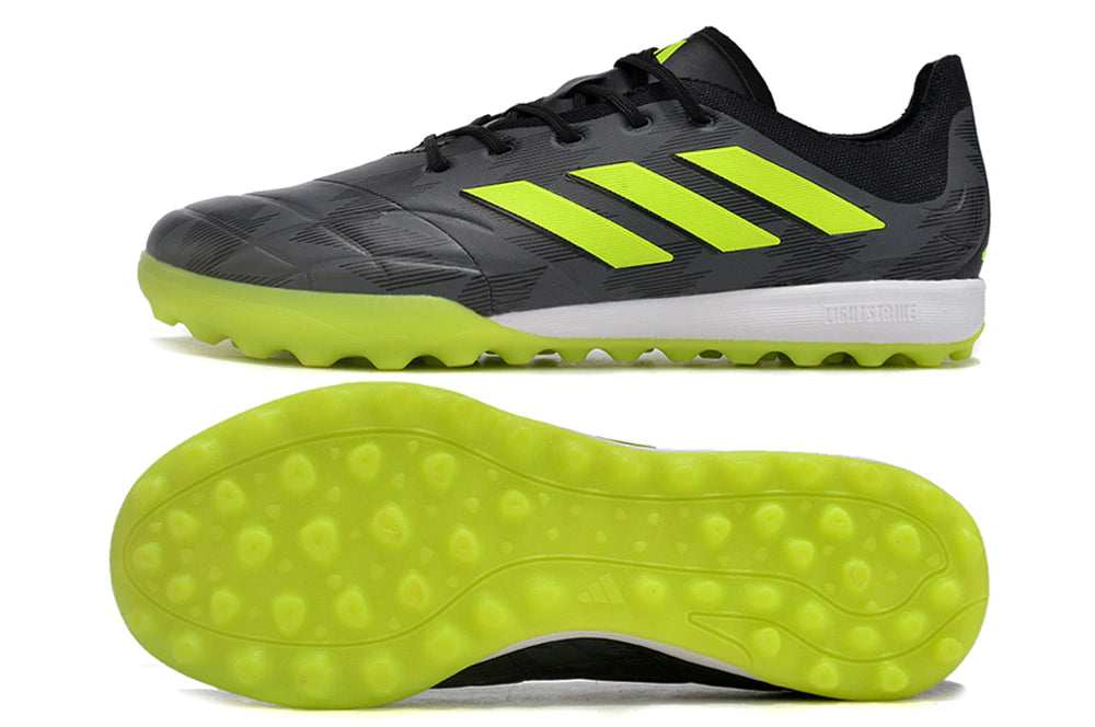 Chuteira Adidas Copa Pure.1 Society - Cinza/Verde