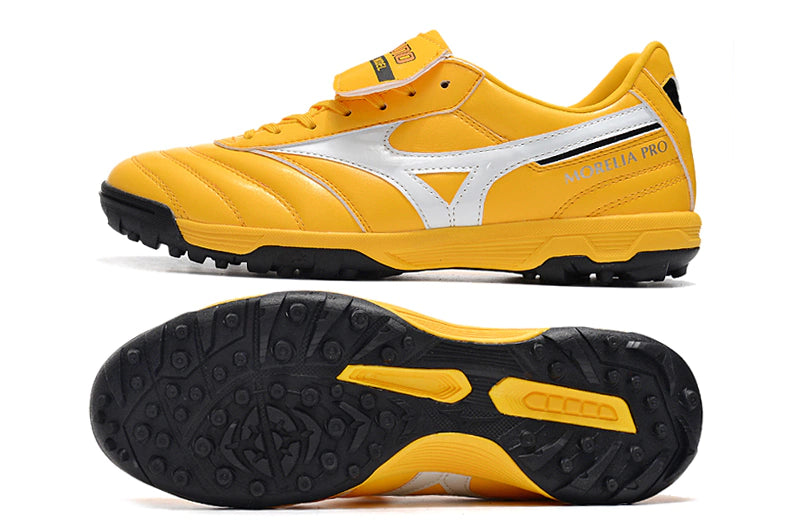 Chuteira Mizuno Morelia Neo 2 Society - Amarelo/Branco