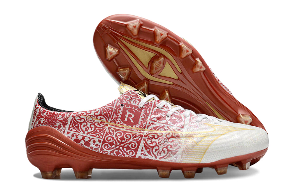 Chuteira Mizuno Alpha Japan FG - Vermelho/Branco