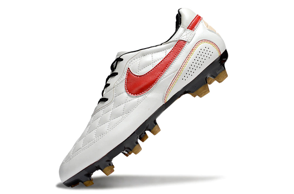 Chuteira Nike Tiempo Legend 10R Elite Campo - Vermelho/Branco