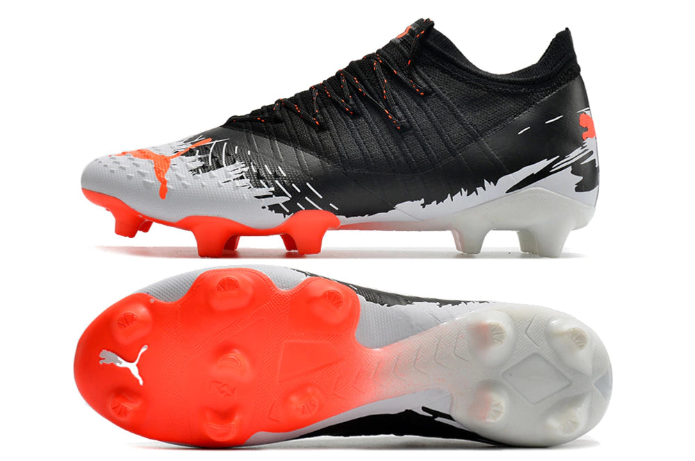 Chuteira Puma Future Z 1.3 Campo FG/AG - Preto/Branco
