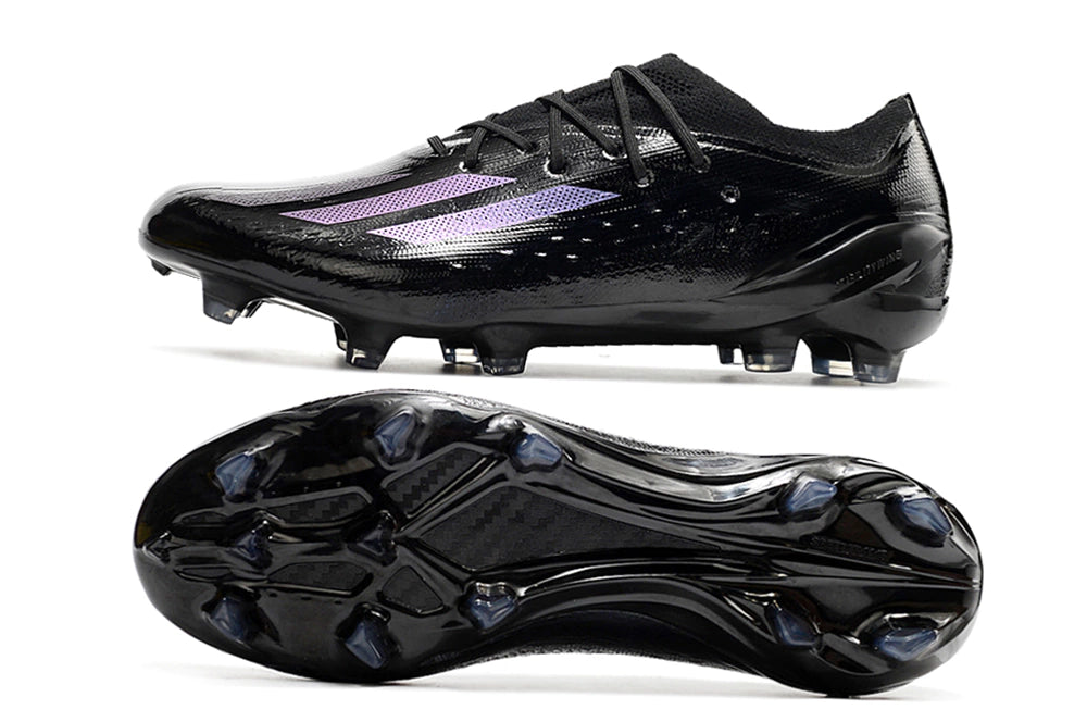 Chuteira Adidas X CrazyFast.1 FG - Preto/Roxo