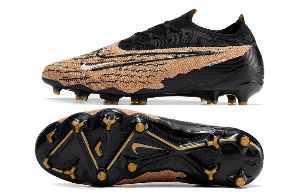 Chuteira Nike Campo Phantom GX Elite FG - Marrom/Preto