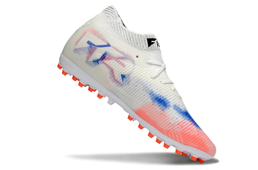 Chuteira Puma Future 8 Match MG - Branco/Laranja