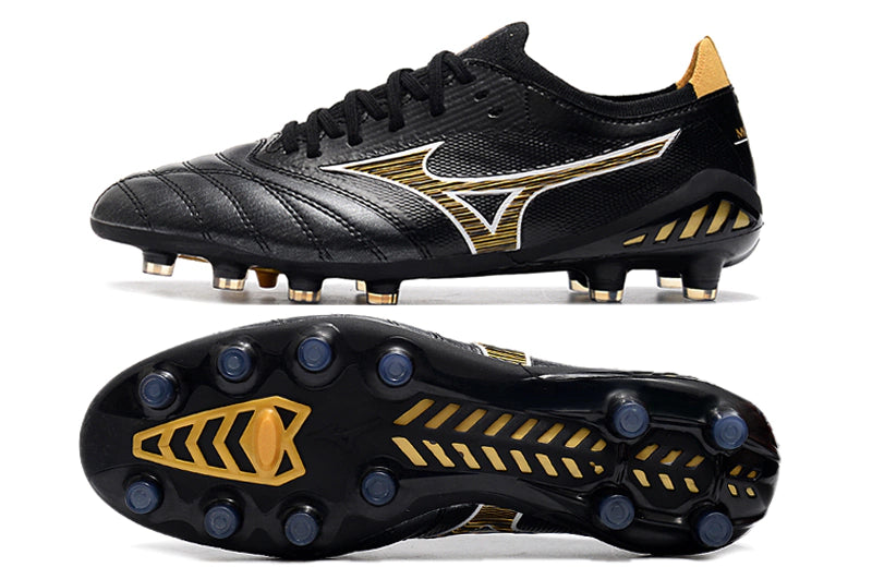 Chuteira Mizuno Morelia Neo 3 Campo FG - Preto/Amarelo