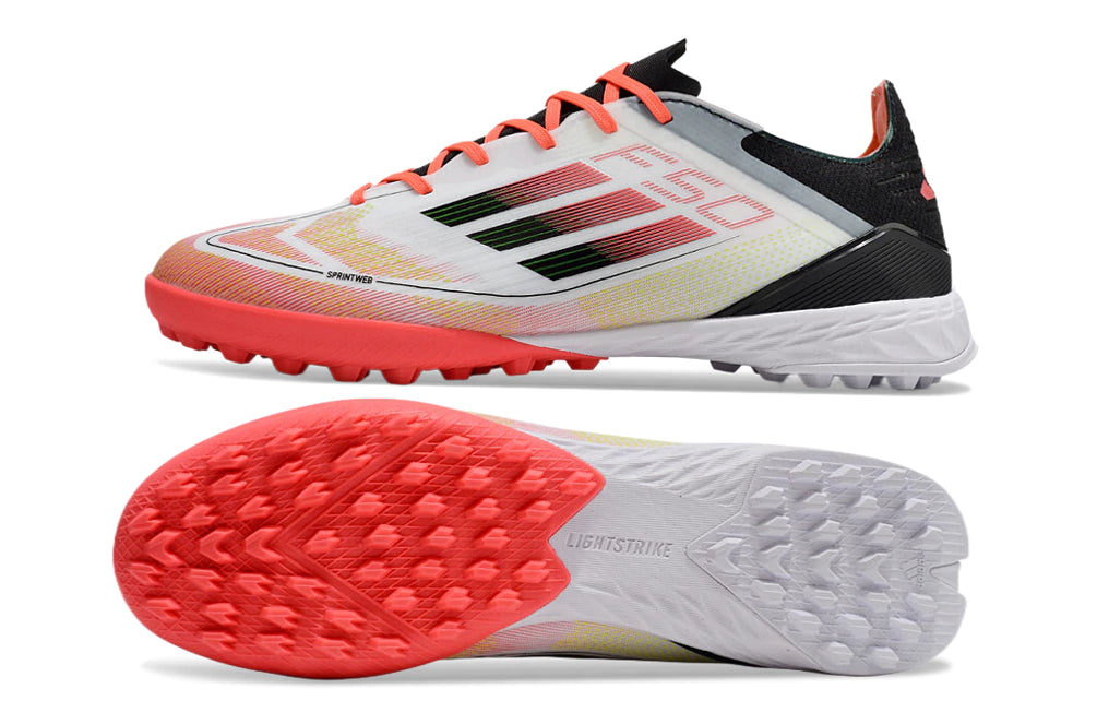 Chuteira Adidas X F50 Pro Society - Branco/Preto/Laranja