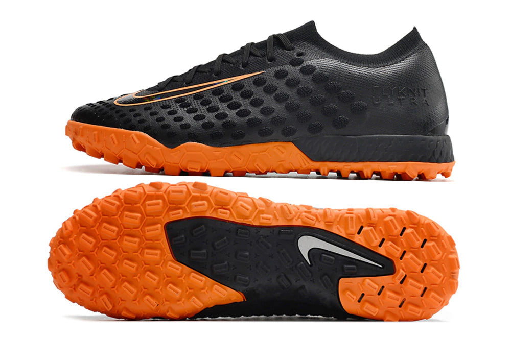 Chuteira Nike Phantom Ultra Venom Society TF - Preto/Laranja