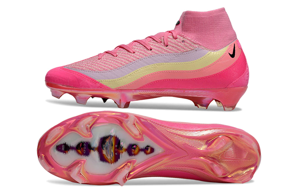 Chuteira Nike Air Zoom Mercurial Superfly 10 Elite Campo - Rosa