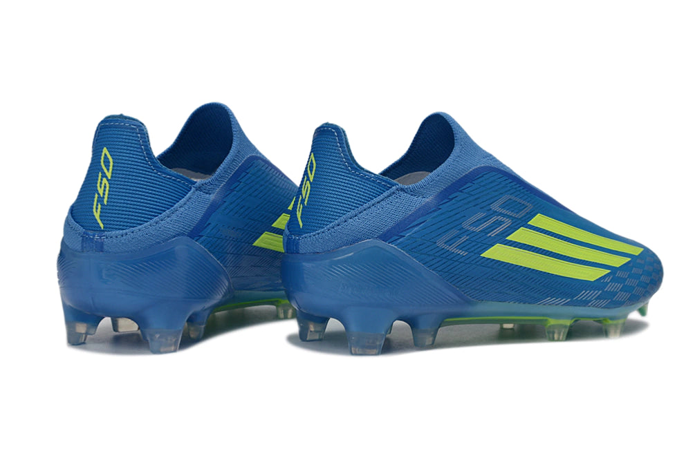 Chuteira Adidas F50 X Laceless Campo - Azul