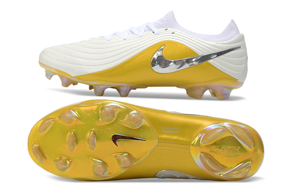 Chuteira Nike Tiempo Maestro Elite FG - Branco/Dourada