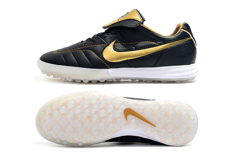 Chuteira Nike Tiempo 10R Society - Preto/Dourado