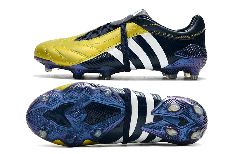Chuteira Adidas Predator Pulse Campo FG - Amarelo/Azul