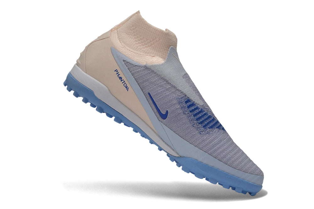 Chuteira Nike Phantom ReactX 6 Pro Botinha Society TF - Azul