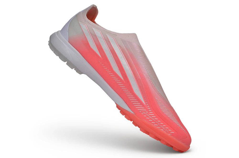 Chuteira Adidas F50 Hyperfast Laceless TF - Rosa