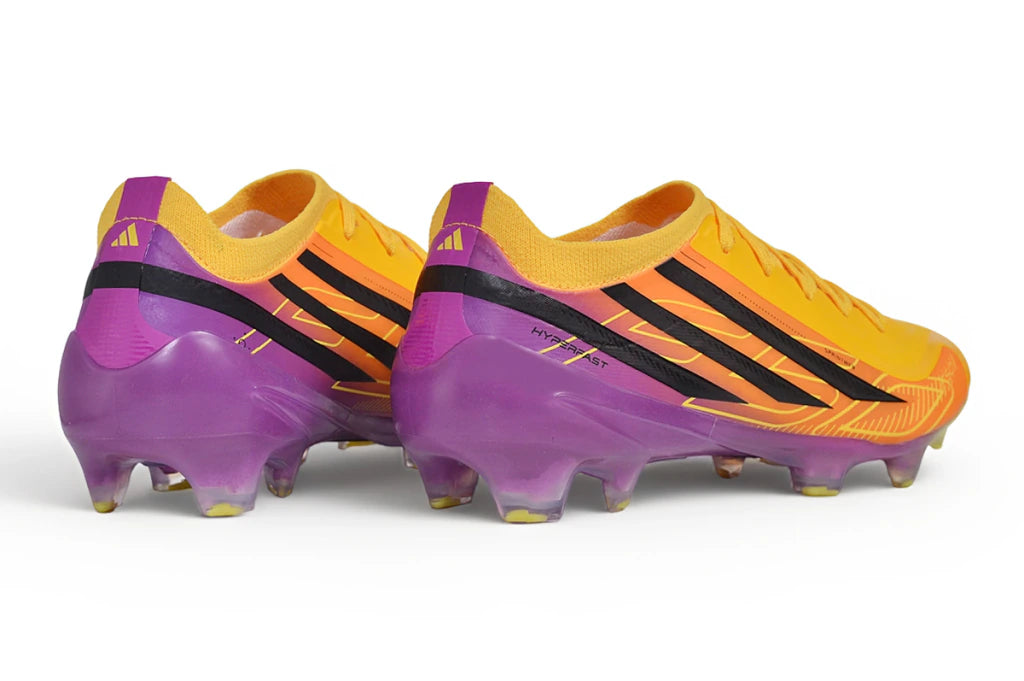 Chuteira Adidas F50 Hyperfast Eltie FG - Laranja/Roxo