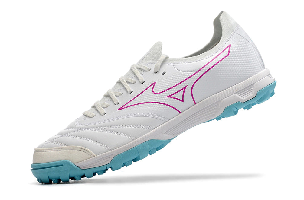 Chuteira Miuzno Morelia Neo Sala β Society - Branco/Rosa