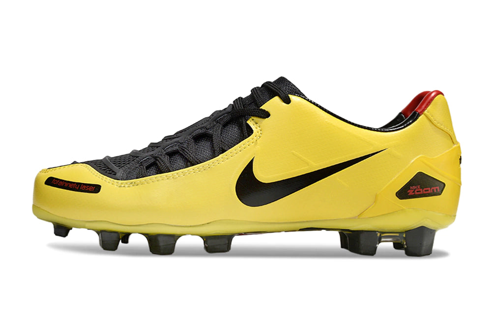 Chuteira Nike Total 90 Laser Campo - Amarelo