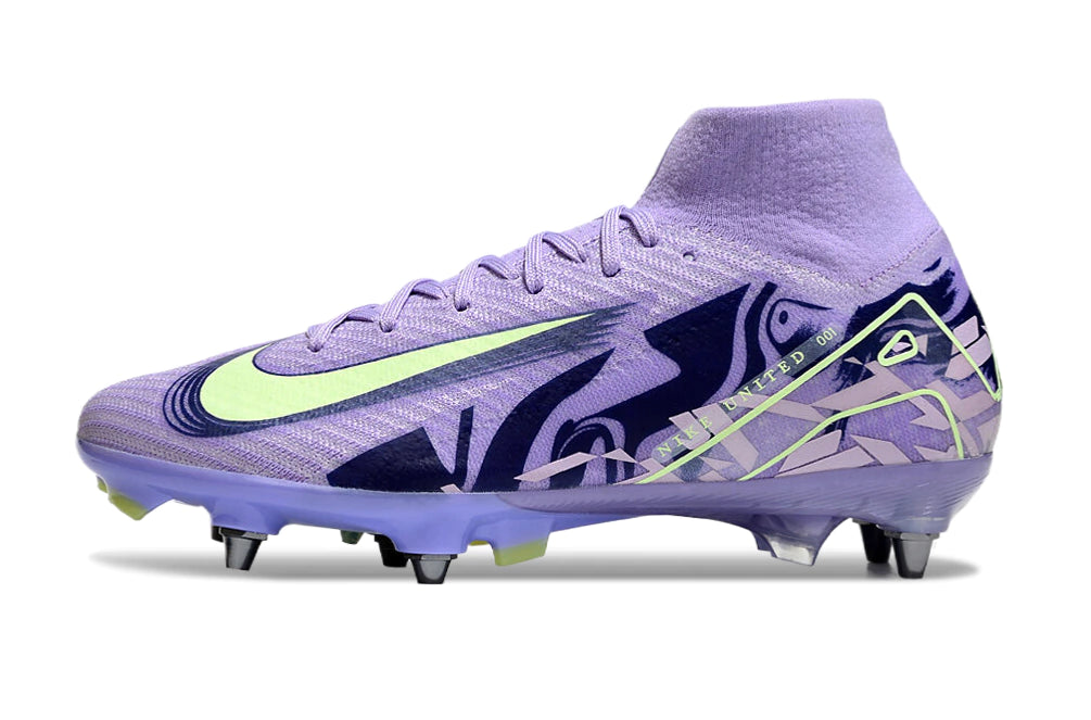 Chuteira Nike Air Zoom Mercurial Superfly 10 Elite SG - Roxo "United Pack"