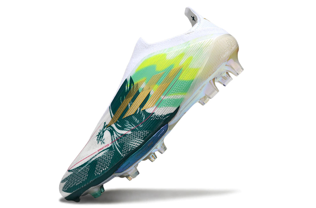 Chuteira Adidas F50+ Elite Campo - Branco/Verde