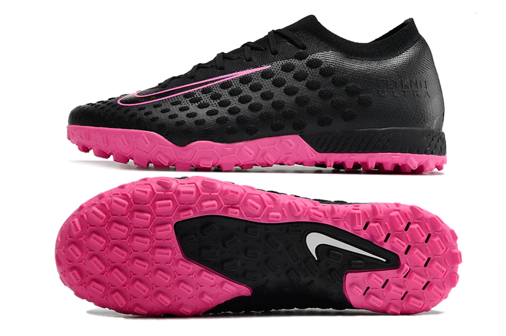 Chuteira Nike Phantom Ultra Venom Society TF - Preto/Rosa